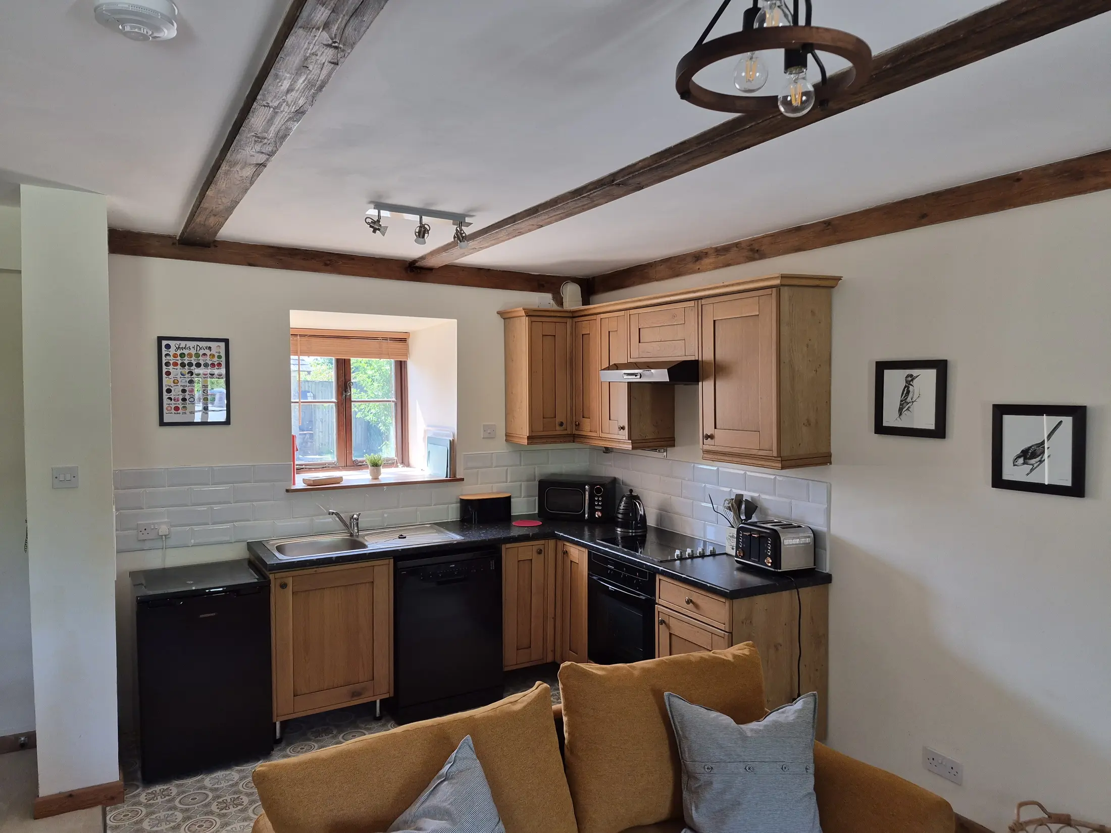 Kitchen area in Bridge Cottage