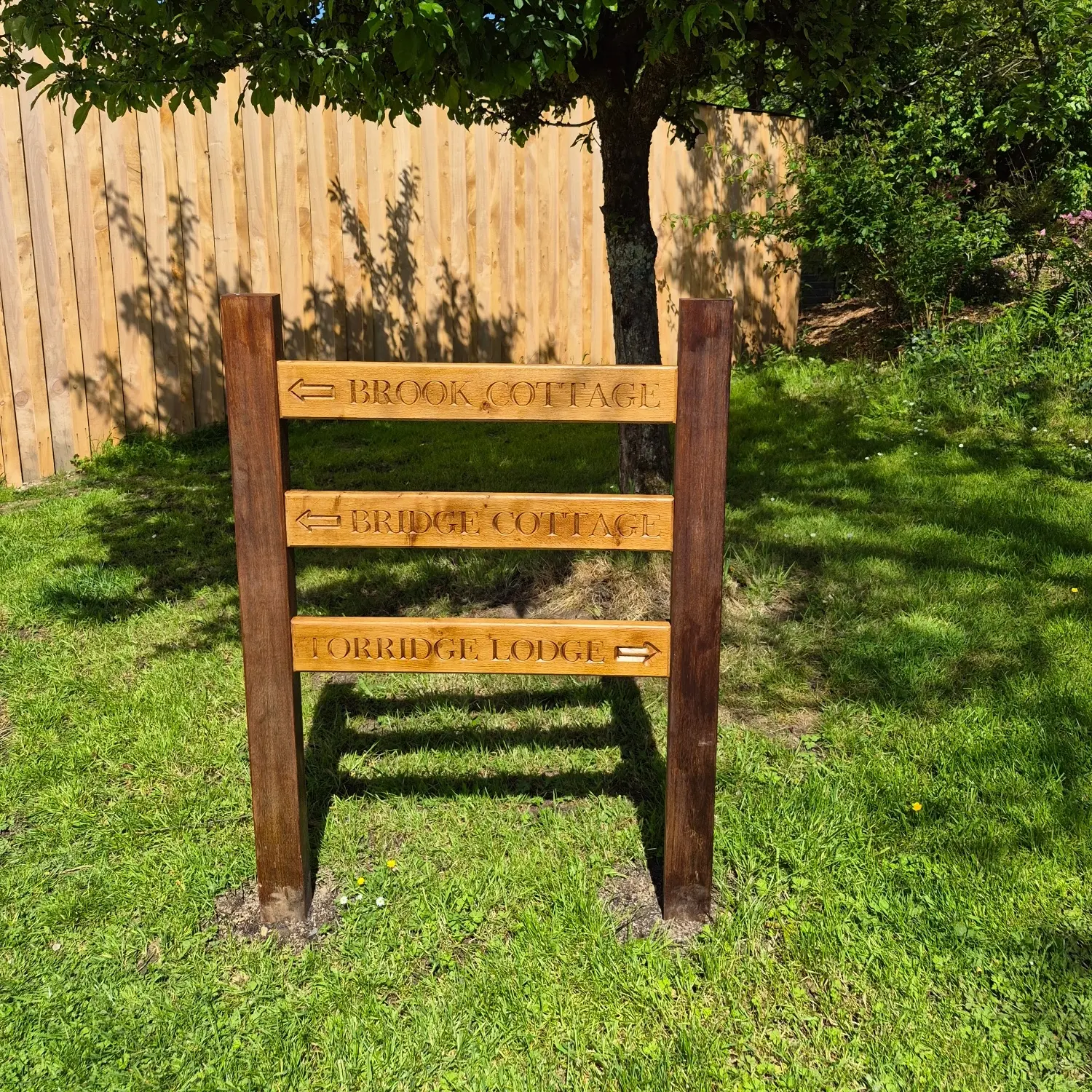 Bridge Farm Country Stays signpost