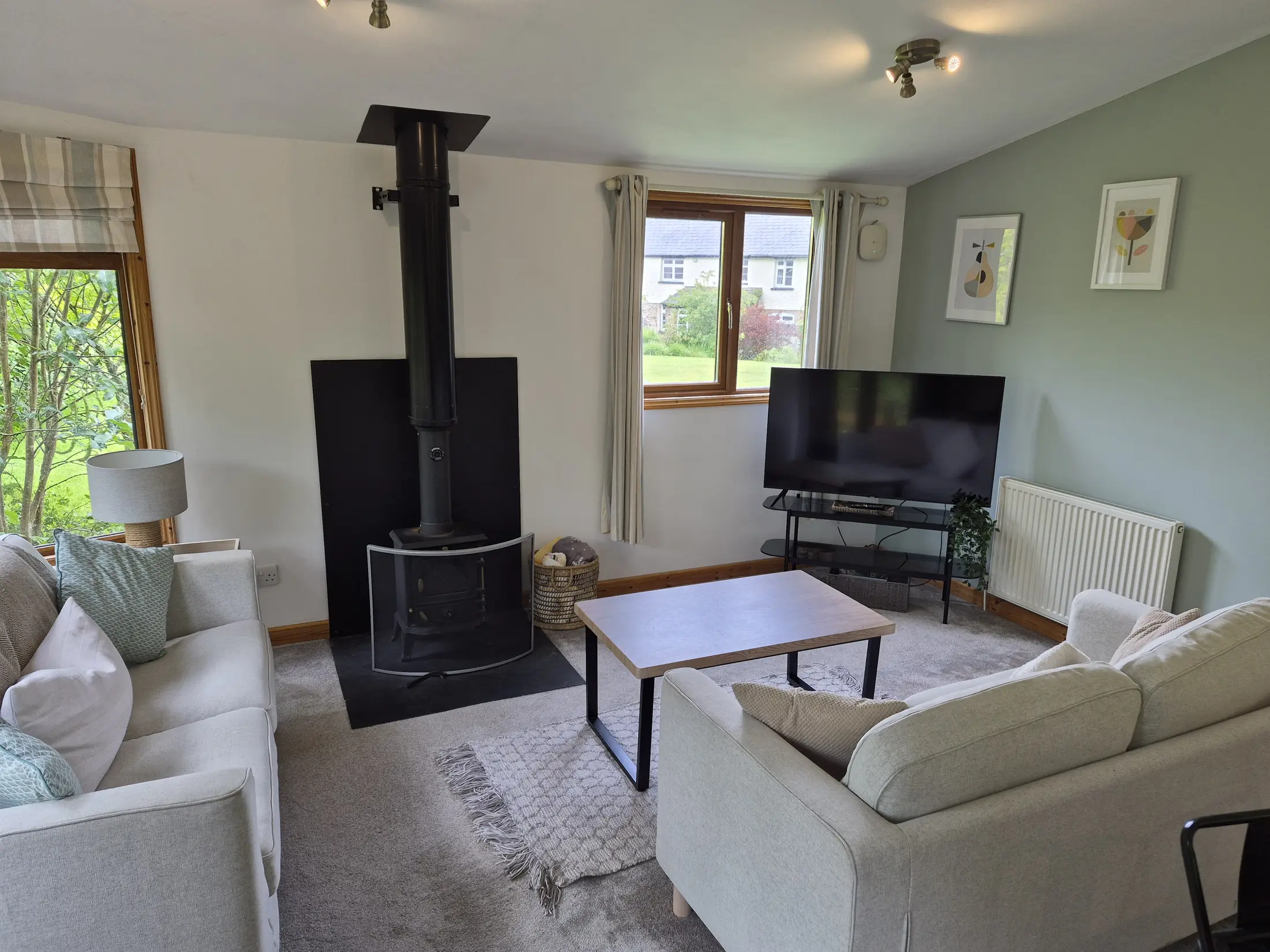 Lounge area in Torridge Lodge
